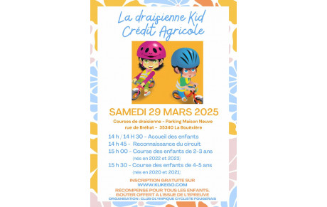 Draisienne Kid Crédit Agricole 29 mars 2025